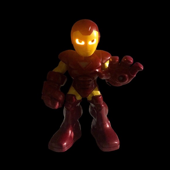 Hasbro Marvel Super Hero Squad Iron Man Talking Light Up 10 Inch Action Figure - Picture 3 of 10